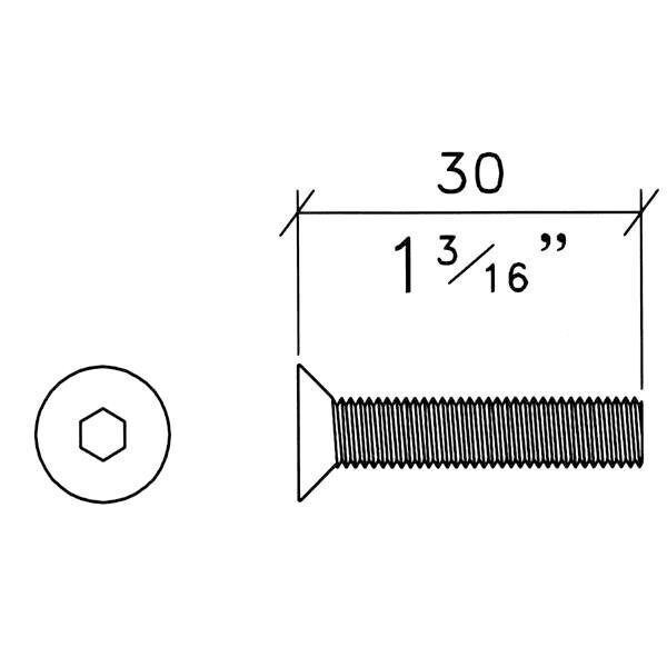 Main product image for Penn-Elcom S1440 M6 x 30 Screw For R1438/R1439 Each 262-069